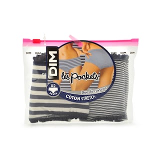 Dim | Paris | Boxers pocket casual | grijs/blauw | 40/42 