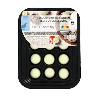 Delhaize | Eieren | Kwartels | Gekookt 120 gr