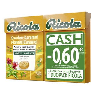 Ricola | Bonbons aux plantes | Caramel | Bon €0.60 