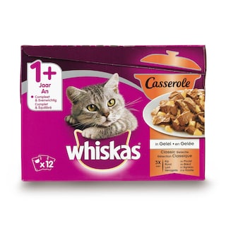 Whiskas | Kattenvoeding | Casserole 1+ | Klassiek 