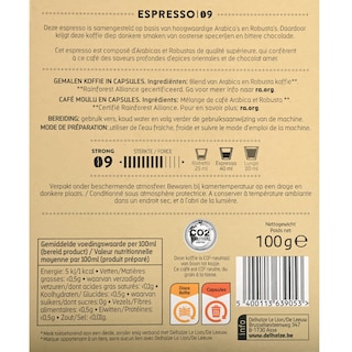 Delhaize | Café | Espresso 09 | Caps 