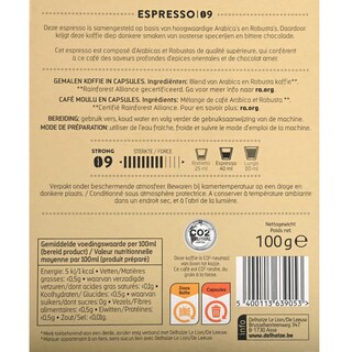 Delhaize | Koffie | Espresso 09 | Caps 