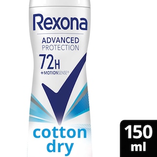 Rexona Women 72H Déodorant Nonstop Spray Cotton Dry 150 ml