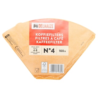 Delhaize | Filtres Café | Brun | 100p 