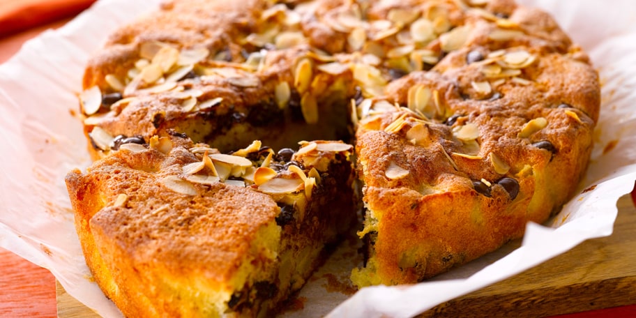 Gâteau aux poires et aux pépites de chocolat