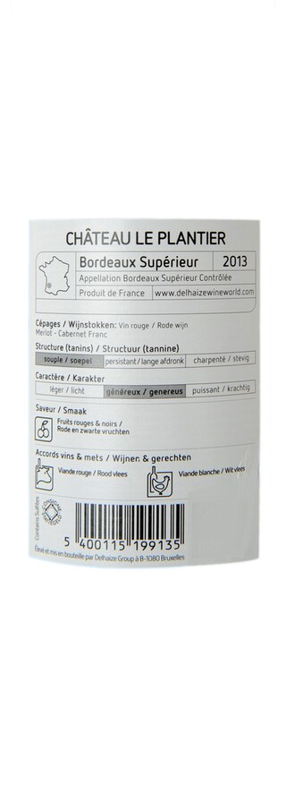 FR BORDEAUX SUPERIEUR | Château le Plantier 2013 