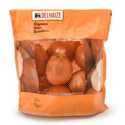 Delhaize | Droge uien | Verpakt 
