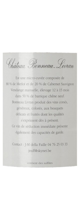 FR BORDEAUX HAUT-MEDOC | Haut Medoc - Cru Bourgeois | Château Bonneau Livran Caisse Bois 08 
