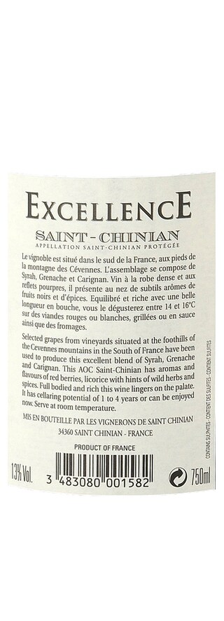 France - Frankrijk | Midi - Saint-Chinian AOP | Excellence Réserve Spéciale Rouge 