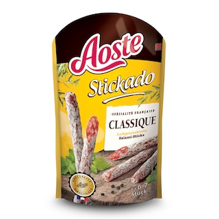 Aoste | Stickado | Mini-Salamis|Droge puur varkensvl.|Classique 