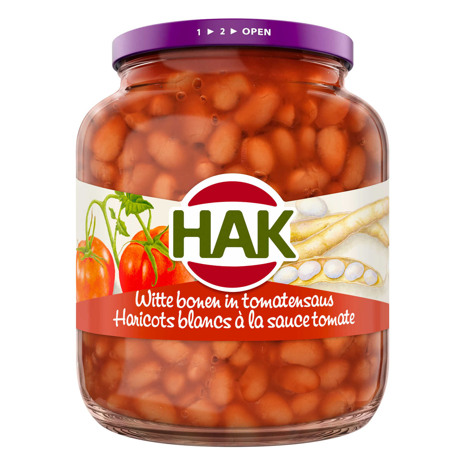 Hak Haricots blancs Sauce tomate 720 gr Delhaize
