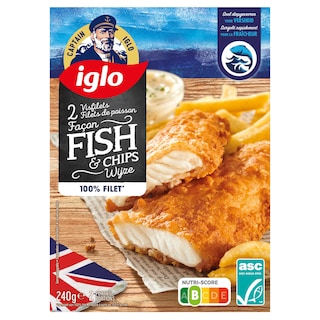 Iglo | 2 Filets de Poisson | Façon Fish & Chips 