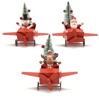 Delhaize | Avion de Noël en metal 