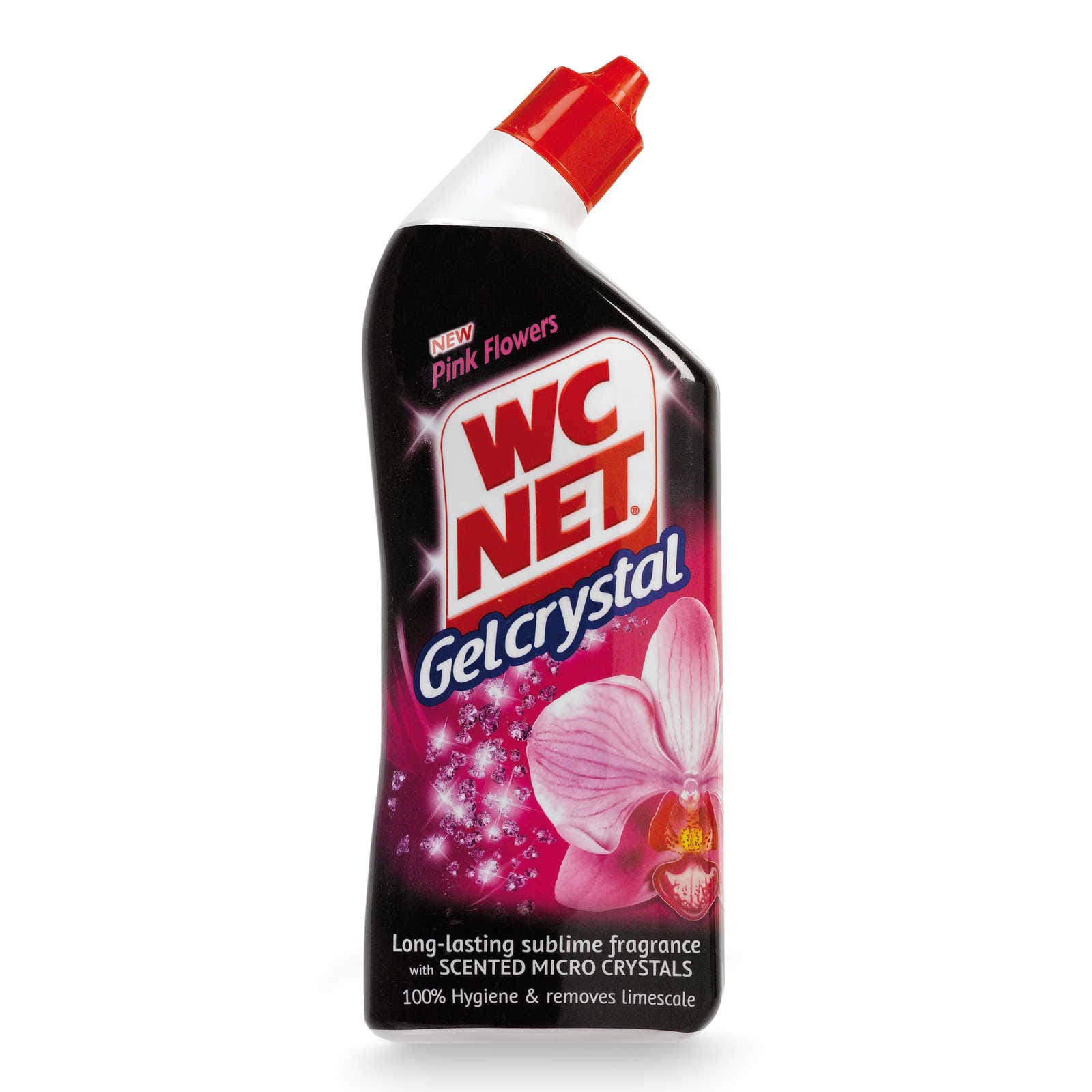 Gel WC gelcrystal, fleurs roses WC NET