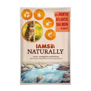Iams | Naturally | Alimentchat | Saumon | Nature 