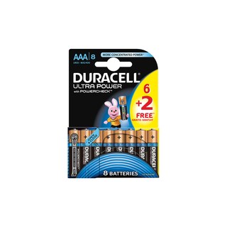 Duracell | Piles | Ultra Power | AAA | 6+2 gratuit 