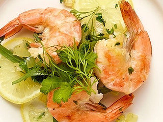 Scampi met persillade