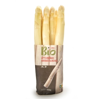 Delhaize | Bio | Asperges blanches |22+ | Bio 