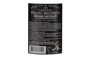 France - Frankrijk | Bordeaux - Montagne St Emilion | Château Franc Baudron 2015 Rouge | Bio 