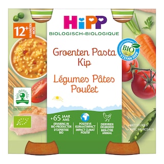 Hipp | Légumes-Pâtes-Poulet | Bio | 12M 