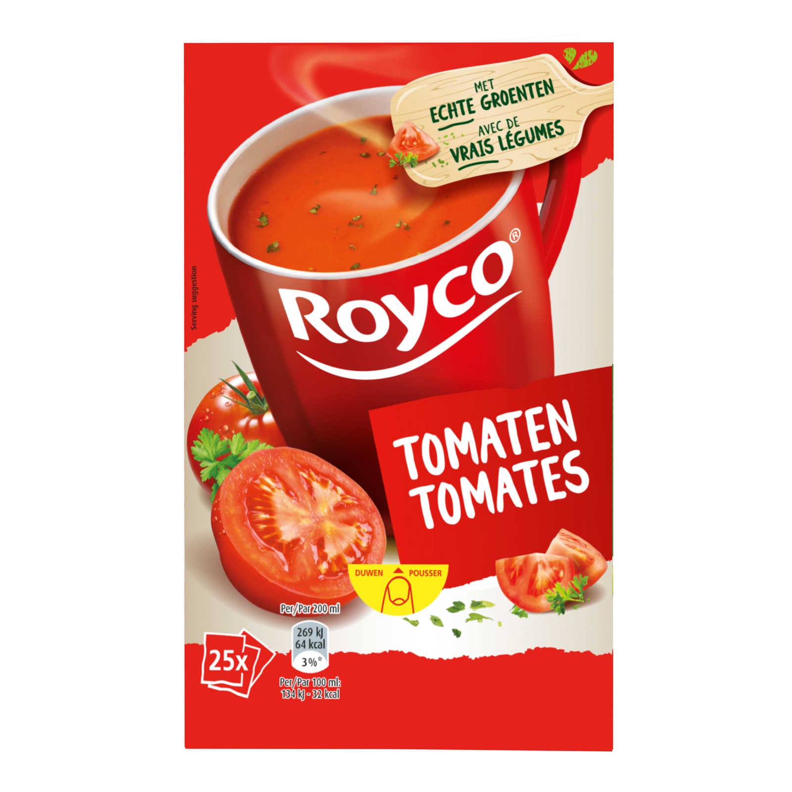Royco, Minute Soupe, Tomate, Classic, 25 x 17 gr