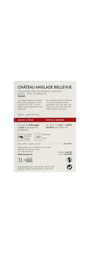 Chateau Anglade Bellevue | Blayes Côtes de Bordeaux 