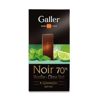 Galler | Chocolade | Pure 70%-Mint-Citroen | Tablet | FT 