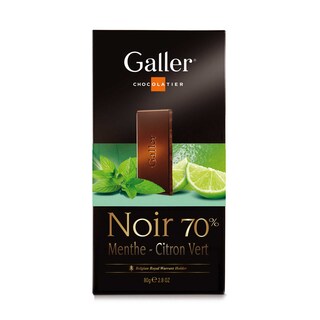 Galler | Chocolade | Pure 70%-Mint-Citroen | Tablet | FT 