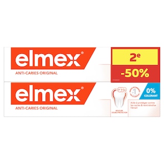 Elmex | Tandpasta | Anti caries | 2x75ml | Promopack 2e50% 