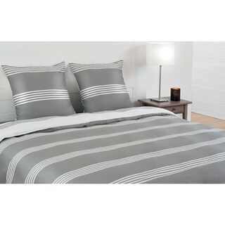 Karl Lagerfeld | Dekbedovertrek | 240x220 | strepen grijs/wit 