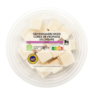 Delhaize | Kaasblokjes | Geitenkaas 