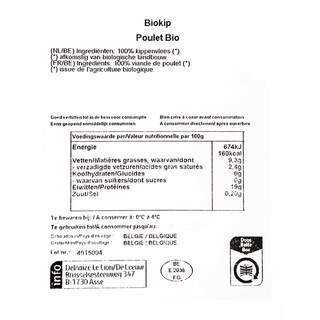 Delhaize | Bio | Kip | Bio +/- 1,4 kg