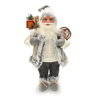 Delhaize | Staande Kerstman met geschenkenzak 