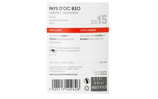 France - Frankrijk | Midi de la France - Oc IGP | Oc IGP Cabernet Sauvignon Rood | Bio 