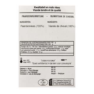 Delhaize | Rumsteak de cheval 