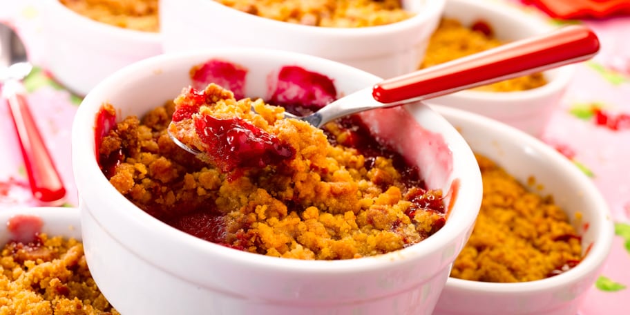 Crumble aux fruits rouges et au spéculoos