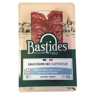 Bastides | Saucisson sec | Superieure | Extra maigre 80 gr