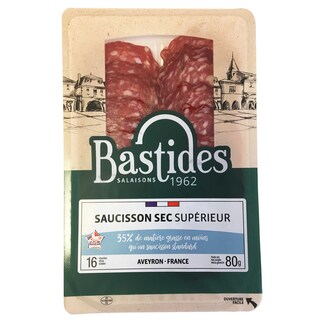 Bastides | Droge worst | Superieur | Extra mager 80 gr