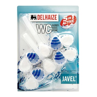 Delhaize | WC Blok | Power | 5 Druppels | Javel | Duo 