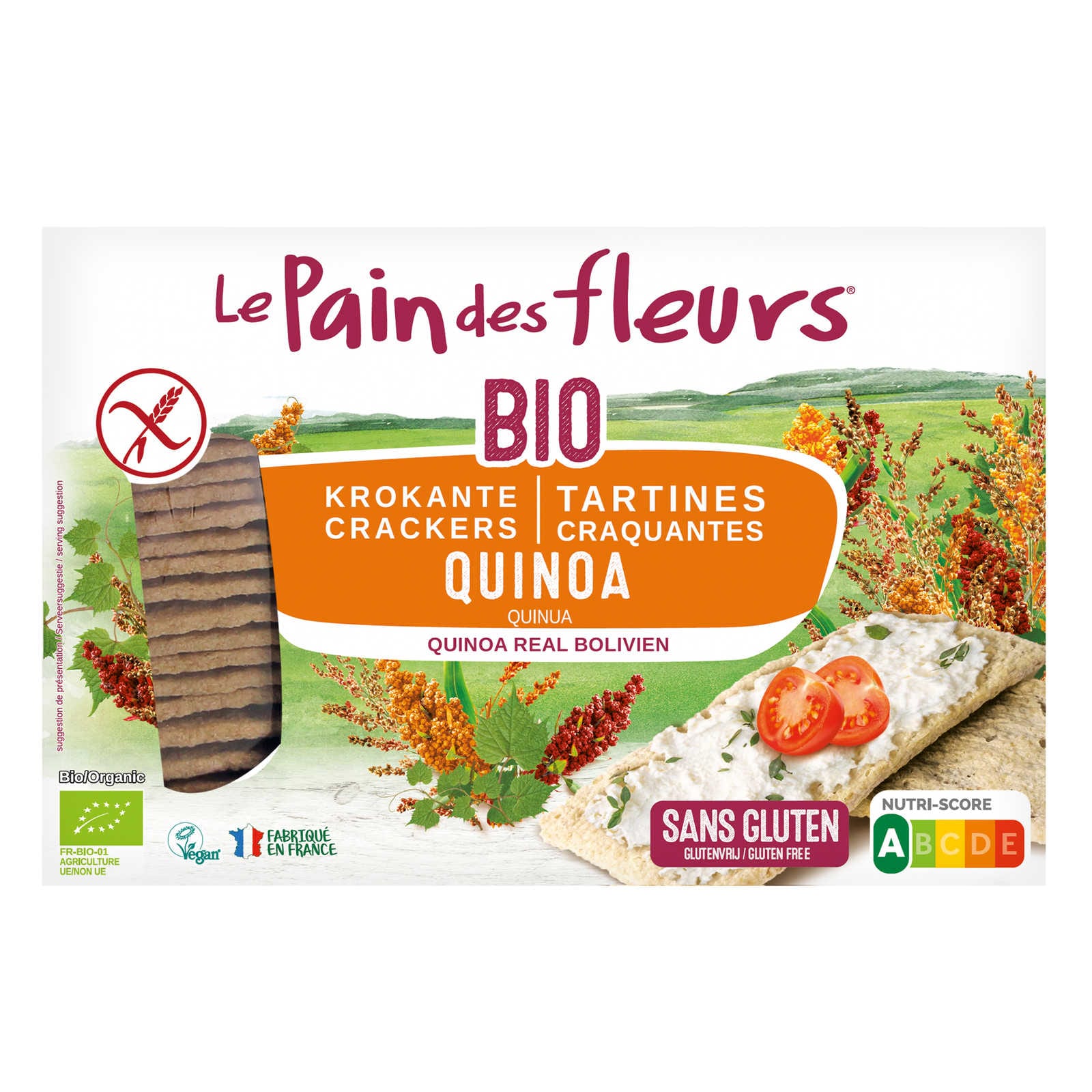Le pain des fleurs, Quinoa, Cracker, Bio, 250 gr