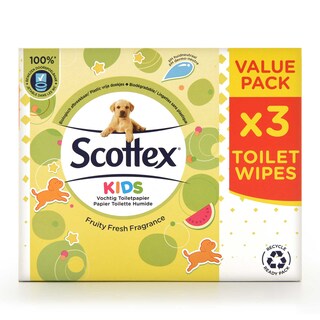 Scottex | Kids | Toiletpapier | Vochtig | Value pack 