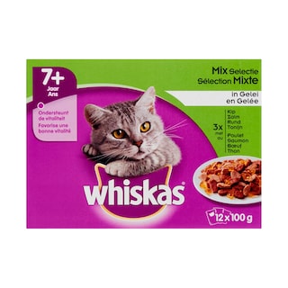 Whiskas | Aliment chat | Viande pois | Gelée-30% 
