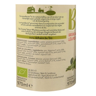 Delhaize | Bio | Soupe | Légumes verts | Bio 