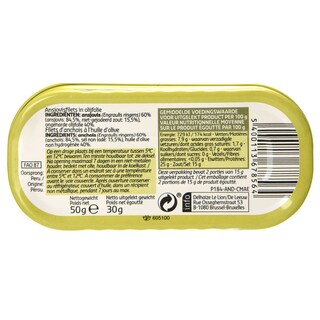 Delhaize | Anchois | Filets | Huile d'olive 