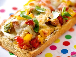 Provençaalse pizza-baguettes