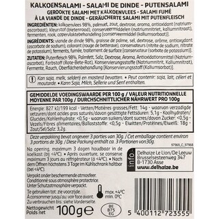 Delhaize | Kalkoensalami 
