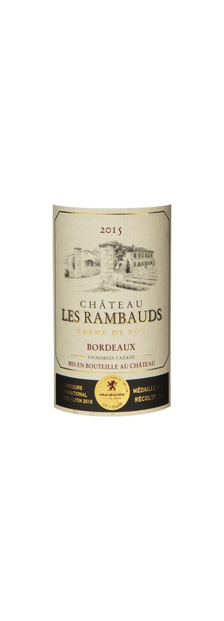 France - Frankrijk | Bordeaux - Bordeaux | Château Les Rambauds 2015 Rouge 