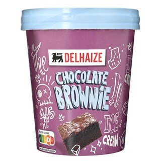 Delhaize | Roomijs | Chocolade | Brownie 46,5 cl