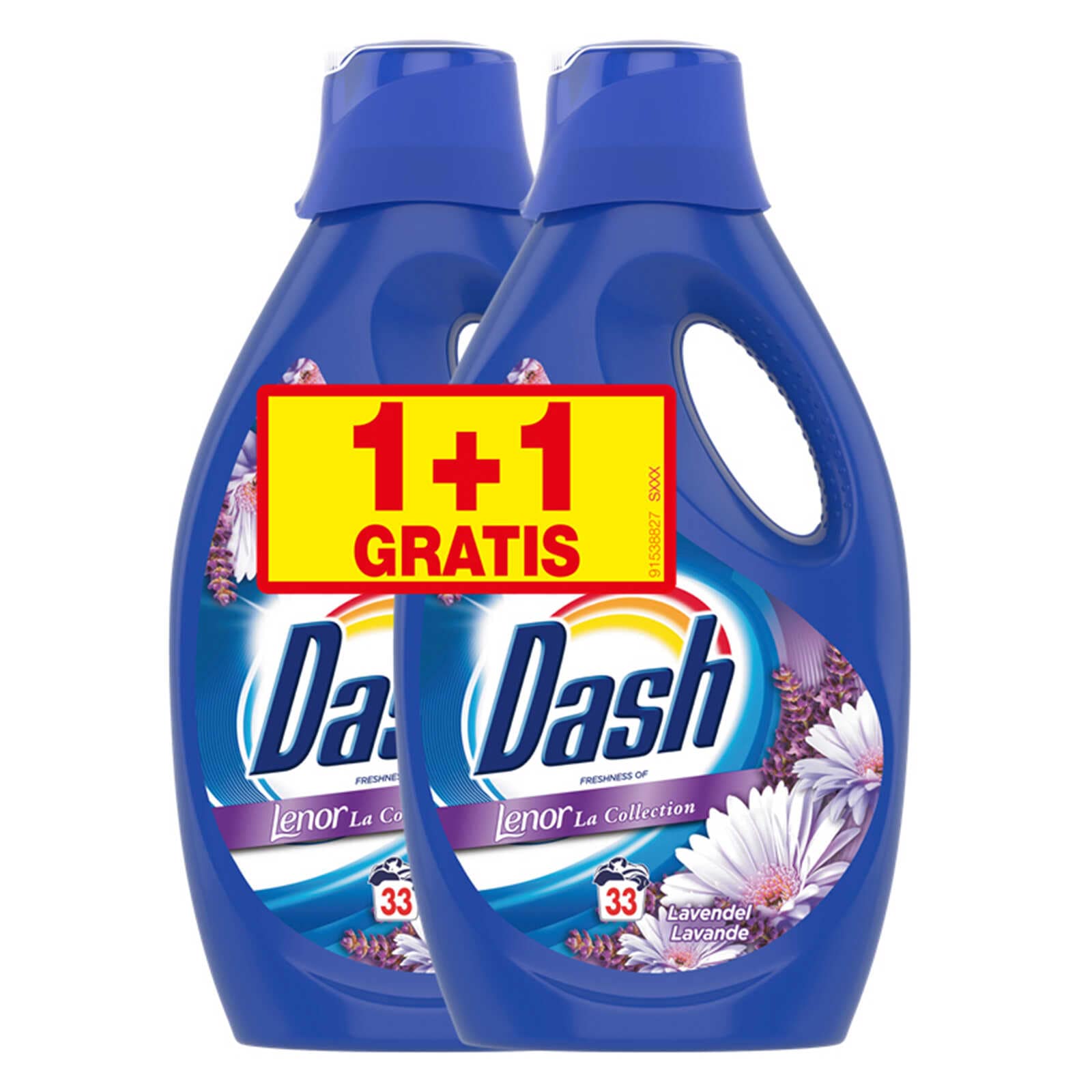 Détergent liquide Dash Lenor Lavande - 2 x 1815 L.