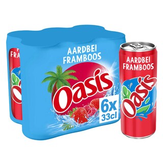 Oasis | Fraise Framboise | Canette 6 x 33 cl